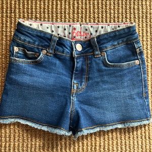 Boden girls denim frayed shirt as 7Y